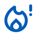 Emergency Heating Blue Icon