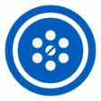Sink Drain Blue Icon