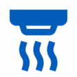 Smoke Detector Blue Icon